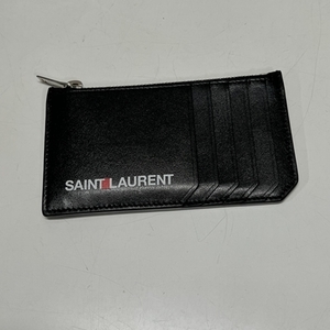 SAINT LAURENT PARIS　サンローランパリ 　ロゴ　コインケース　カードケース　ブラック　【表参道ｔ12】