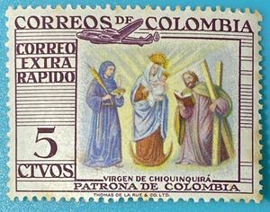 コロンビア切手★ チキンキラの聖母1957年