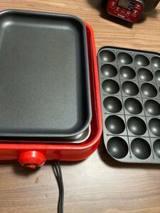 アイリスオ-ヤマ 脱着式ホットプレート たこ焼き器 PHP 24W-R