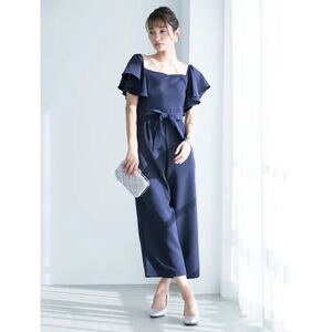 オールインワン サロペット フィフス fifthフレアスリーブリボンコンビネゾン