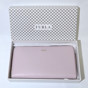  beautiful goods Furla FURLAbabi long round fastener long wallet leather leather wallet BABYLON XL ZIP AROUND small articles pink 6372