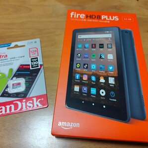 新品 Amazon Fire HD 8 Plus 32GB 第10世代 タブレット 8インチ 128GB マイクロSDおまけ
