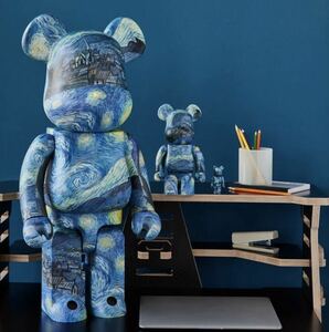  new goods unopened * Bearbrick 400%*100%* set go ho Van Gogh The Starry Night BE@RBRICK