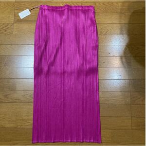 ロングタイトスカート リブ パープル