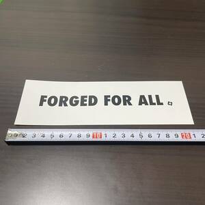 【新品】FORGED FOR ALL ステッカー