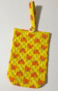 ★シューズバッグ シューズ ケース 上履き入れ 靴袋 キルティング くま イラスト 入園 入学準備 幼稚園 保育園 小学校 子供