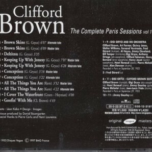 ■□Clifford Brownクリフォード・ブラウン/コンプリート・パリ・セッションVol.1□■の画像2