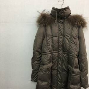 EZ2257*C de C COUP DE CHANCE down coat *34* Brown long coat fur / hood removed possibility Coup de Chance 