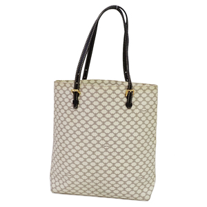 Celine Tote Bag Handbag Macadam PVC Leather White TK3542, Celine, Bag, bag, tote bag