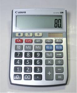c-80 　Canon LS-121TU　億千万単位　ツインパワー卓上型電卓　 　動作品　 取扱説明書付き