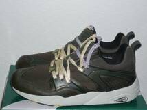 6★★★★即決！新品 puma/プーマ ブレイズ オブ グローリー レザー/BLAZE OF GLORY LEATHER TRINOMIC カーキー 9.5_画像2