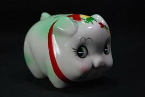  retro * ceramics made * pig. savings box / pig san * condition excellent Ⅱ