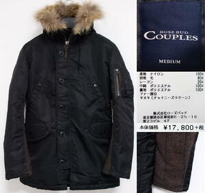 ROSE BUD COUPLES■N-3B■新品■中綿入り■ファー■ウール混■M