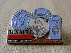  old pin badge : Renault advertisement . hand engineer pin z#J