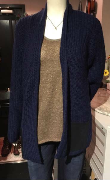 新品【ANNTARAH】ADELE CARDIGAN SIZE:M AZUL 日本未上陸！ ベビーアルパカ×オーガニックコットン使用