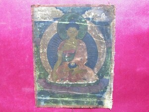 Art hand Auction Mandala Tibétain 16ème Siècle Maitreya Bodhisattva Chine Peinture Bouddhiste Peinture Shakyamuni, Ouvrages d'art, Peinture, autres