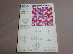 数学セミナー 1970年12月号 数学がわかるとは 国際数学者会議 昭和45年 日本評論社