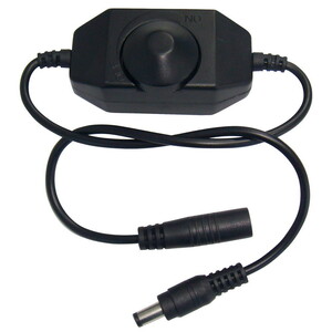 [テープライトの調光に] ダイヤル式 ミニLED調光器(黒ボディ) DC:12-24V 4A [1個]