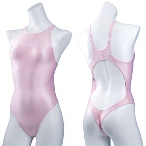 新品 水着 PF635 ピンク L 新素材 WETSATIN PHARFAITE parfaite 競泳水着 コスプレ ハイレグ リアライズ realise C99 コミケ99