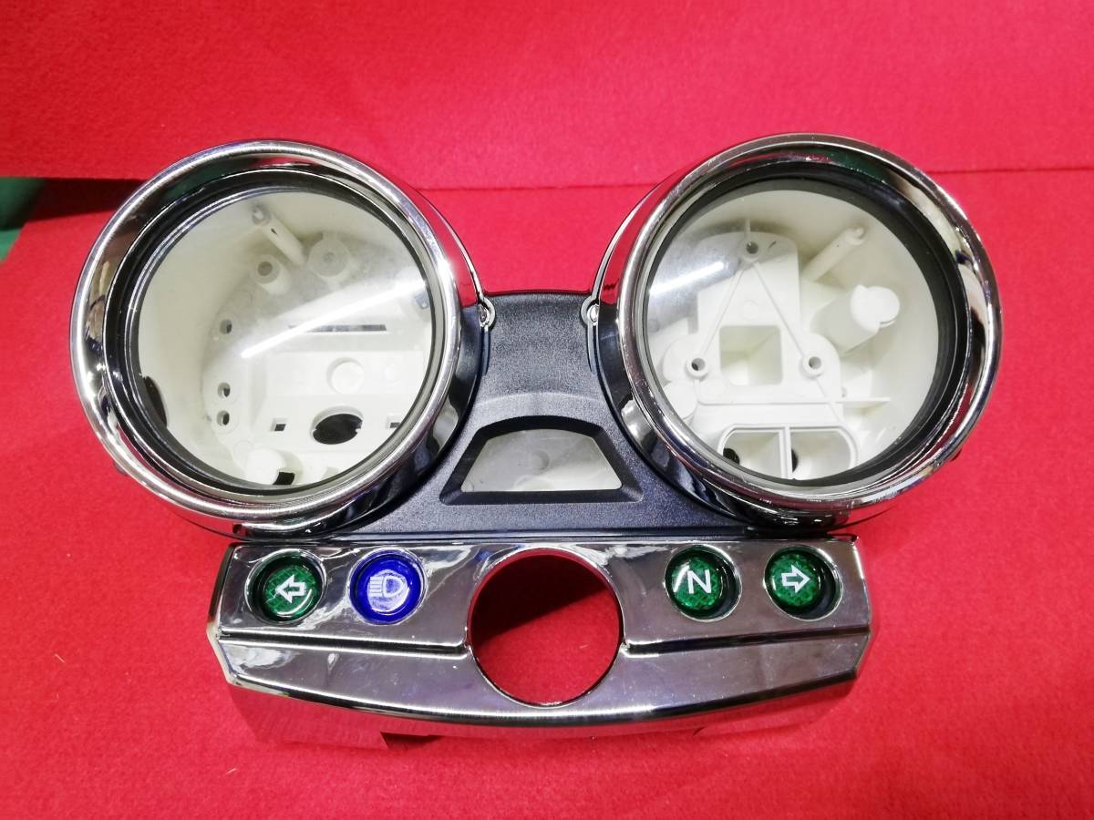 送料込 メーターカバー セット ゼファーχ/ゼファー400Χカイ 外装 ZR400Cメーターケース メーター カバーZR400Gメッキ ZRX400バリオス