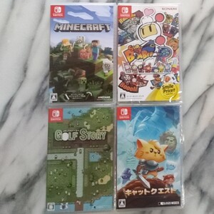 全て新品未開封 マインクラフト スーパーボンバーマンR ゴルフストーリー キャットクエスト switch minecraft