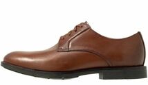 送料無料 Clarks 24cm レースアップ ブリティッシュ タン ブラウン ビジネス シューズ レザー プレーン スーツ スニーカー JJJ74_画像2