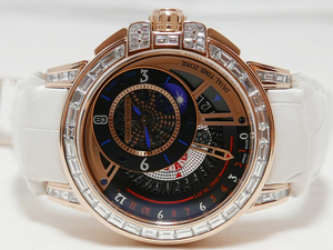 HARRY WINSTON Ocean dual time automatic 44mmbageto diamond world limitated production 20ps.