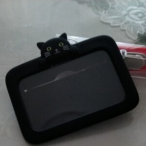 パスケース、カード、名刺入れ 黒猫