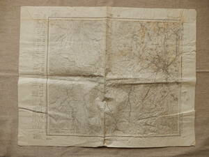 昭和2年発行「弘前」5万分の1地形図　大日本帝国陸地測量部　※「黒石」と貼合せ痕あり、シワが目立ちます。