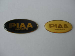 ★　８７年 当時物　PIAA エンブレム！黒色・白色！！2枚組1セット/新品/送料８４円