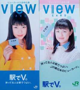 加藤紀子 viewカード チラシパンフレット2種2冊