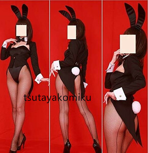  bunny girl for . tail jacket full set * black costume play clothes 