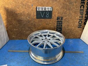 ［V8］　ホイール1本　WORK GROSIS 20インチ9.0J オフセット+28 PCD 5H114.3 ハブ73mm ボルト穴13mm