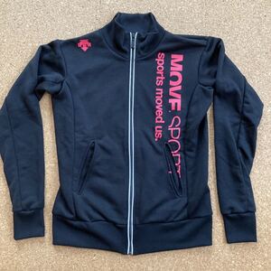 DESCENTE デサント ムーブスポーツ ジャージ ジャケット Mサイズ 黒 レディース トラックジャケット