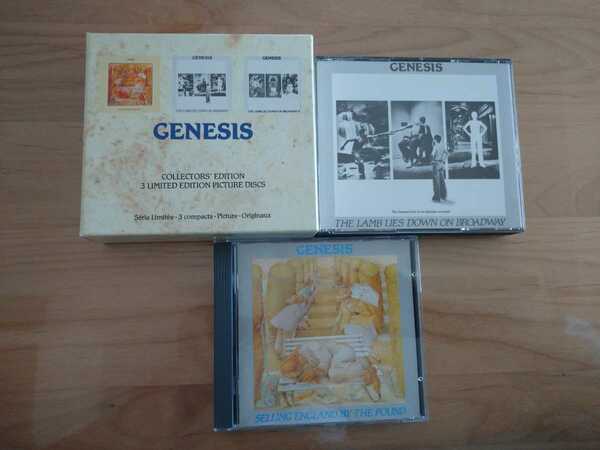 ★ジェネシス Genesis ★月影の騎士 Selling England By The Pound 等 ★3CD ★ボックス ★中古品★ピクチャーCD★ボックス汚れ