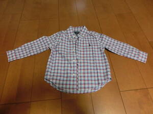 ポロ　ラルフローレン　子供服　チェックシャツ　サイズ3/3T　日本サイズ100　Polo Ralph Lauren