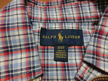 ポロ　ラルフローレン　子供服　チェックシャツ　サイズ3/3T　日本サイズ100　Polo Ralph Lauren_画像5