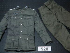 【 在：520 】1/6ドールパーツ：DRAGON製 WWII ドイツ陸軍戦闘服上下セット 【 長期保管・ジャンク扱い品 】