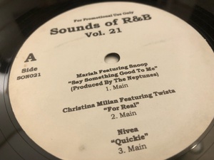 12”★Sounds Of R&B Vol.21 / Mariah Carey / Nicole Wray / Donell Jones / Mario Winans / Nivea / Christina Milian