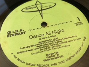 12”★G.I.N.A. Stewart / Dance All Night / ディープ・ヴォーカル・ハウス・クラシック！