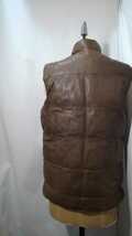 Vintage Henry Grethel reversible padding leather vest 80s ヘンリーグレテル リバーシブル 中綿 レザー ベスト ビンテージ_画像4