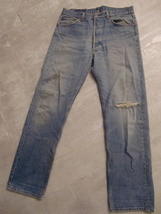 送料無料 激レア 90’s USA製 Levi's 501 ナイロンフットボタン 35×32 リーバイス VINTAGE アメリカ製 90年代 デニム パンツ ンテージ 米_画像1