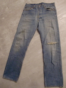 送料無料 激レア 90’s USA製 Levi's 501 ナイロンフットボタン 35×32 リーバイス VINTAGE アメリカ製 90年代 デニム パンツ ンテージ 米