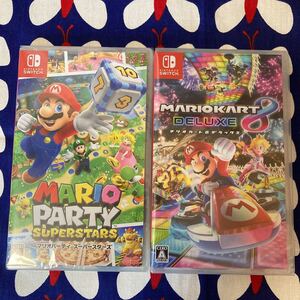 マリオパーティー スーパースターズ マリオカート8 ニンテンドー スイッチ 2枚セット 新品未使用未開封 シュリンク破れなし