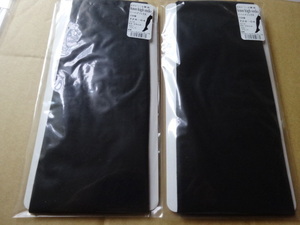 新品　ニーソックス ブラック 黒 　[2足セット] レディース 40デニール ニーハイ ストッキング ソックス 靴下 日本製　