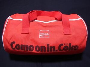 DRINK Coca-Cola Come on in.Coke барабанная сумка подлинная вещь OLD retro Novelty 