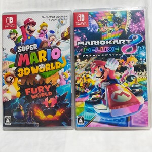 ☆未開封2本セット☆ マリオカート8デラックス&スーパーマリオ3D ワールド+フューリーワールド任天堂スイッチ用ソフト
