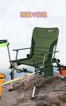多機能 釣り椅子 リフト可能シート ポータブル釣りスツール 折りたたみ椅子大人気A12_画像2