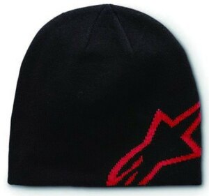 Alpinestars(アルパ インスターズ) CORP SHIFT BEANIE 1036-81023 ビーニー帽 ブラック/レッド フリーサイズ