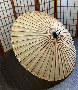 番傘 柿渋染め 和装小物 三晃特選 コスプレ 日本舞踊 新舞踊 レトロ cosplay Japanese traditional vintage paper bamboo umbrella